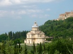 Templo de S Biagio de lejos.
Montepulciano.