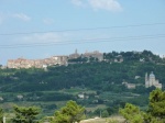 Vista de Montepulciano con el Templo a la derecha.
Montepulciano.