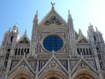 Central de la fachada de la Catedral de Santa Assunta, Siena.