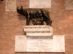Estatua de Rómulo y Remo de Siena.