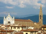 The Santa Croce from Palazzio Vecchio, Florence.