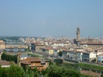 Vistas del Ponte y del Palazzio Vecchio desde Michelangelo.