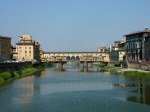 El Ponte Vecchio desde el ponte alle Grazzie, Florencia.
Florencia