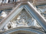 Detalle de la fachada de la catedral de Florencia.
Florencia