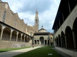 La Sta Croce vista desde el patio, Florencia.
Florencia