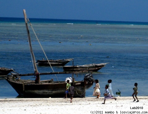 Niños llegan los barcos
Niños a la llegada de los barcos a la playa ,nungwi
