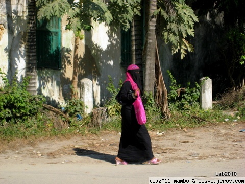 A la moda
Una joven paseando por Stone town ,zanzibar
