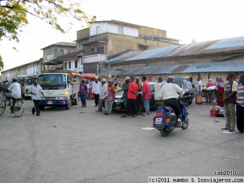 Bus station
Parada de origen de los dala-dala en Stone town
