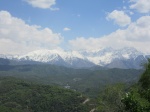 Tian Shan
Tian, Shan, Tebe, Almaty, picos, desde, colina