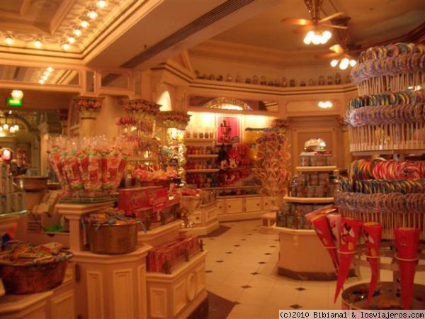 El Paraíso de los golosos 
Boardwalk Candy Palace, tienda de golosinas situada en Main Street (Disneyland Resort París).
