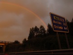 Se complicó la vuelta a casa.
Asturias carretera atasco lluvia