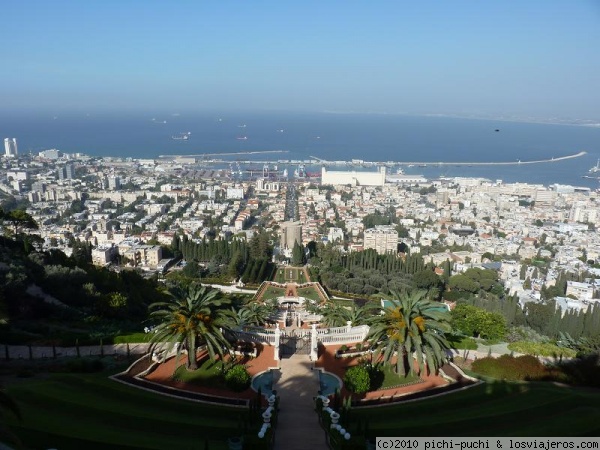 Ba'ha Gardens en Haifa
Estos cuidados jardines se encuentran el la ciudad costera de Haifa.
