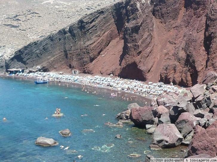 Viajar a  Grecia: Cruising - Playa Roja (Santorini) (Cruising)