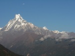 Machapuche durante el trekking Annapurna