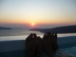 Puesta de sol en Santorini