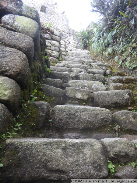 Escaleras a Huayna Pichu
