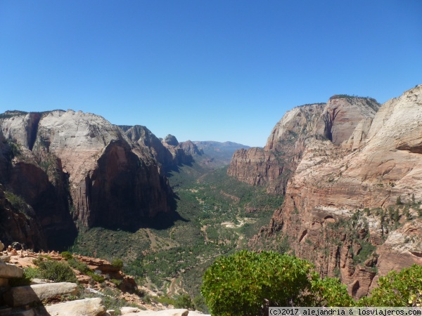 Angel's Landing
Vistas de Zion Valley desde la cima de Angel's Landing
