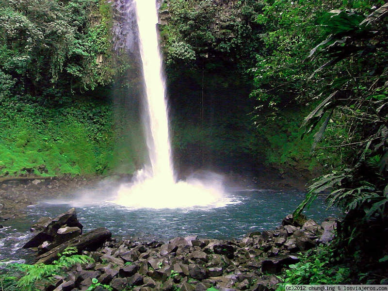 Viajar a  Costa Rica: Iglica Cascada - cascadas de La Fortuna (Iglica Cascada)