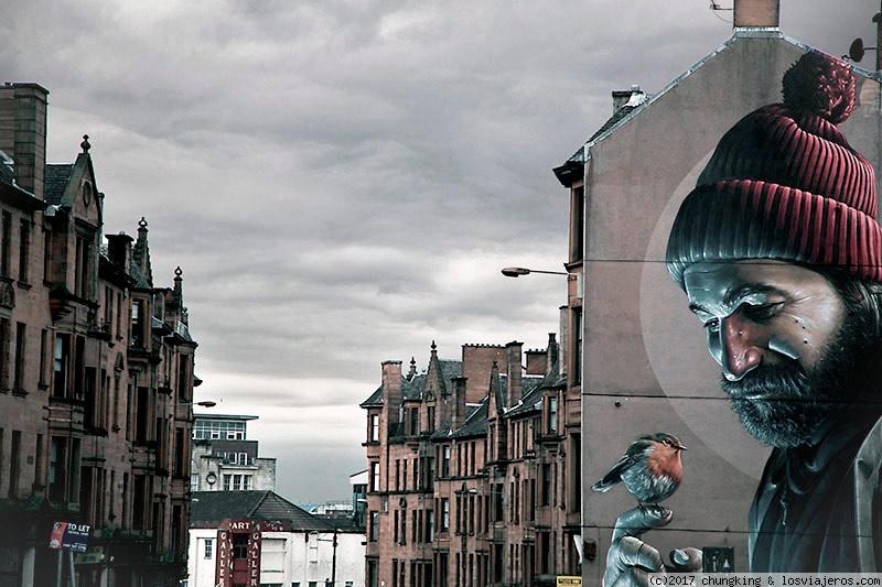 Foro de Glasgow: Mural en Hight St, la calle que va a la catedral de Glasgow
