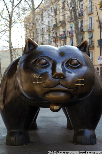 el gato de Botero
gato del escultor colombiano Fernando Botero, en la Rambla del Raval de Barcelona
