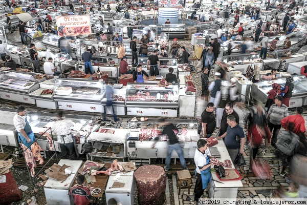 Mercado central de Chorsu en Taskent
Mercado central de Chorsu en Taskent
