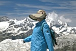 a 2900 metros por el monte Eggishorn
señora china cima Eggishorn glaciar Aletsch