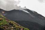 El Stromboli humeando
volcán Stromboli