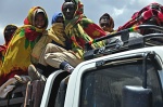 pasajeros en las montañas Simien
montañas simien camión pasajeros