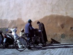 contubernio en la muralla de Marrakech