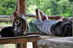 siesta en el río Kok en Ban Ruam Mit Tailandia