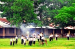 recreo en la escuela de Vang Vieng Laos