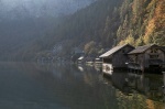 cabañas en las afueras de Hallstat