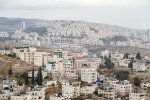 Bethlehem in Cisjordania and the jewish settlement