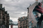 mural en Hight St, la calle que va a la catedral de Glasgow
East End Glasgow mural