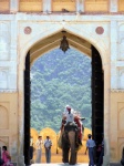 por la puerta grande
fuerte Amber Jaipur India