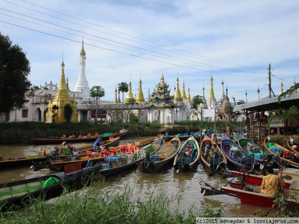 Mercado del dia
Cada día el mercado se ubica en un lugar distinto del lago Inle.
