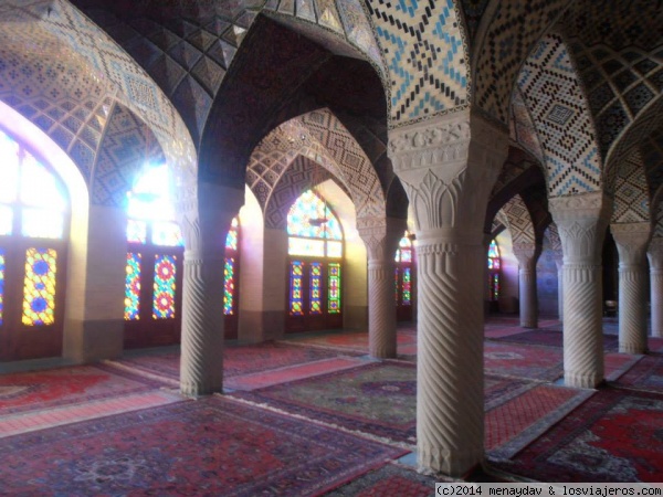 Mezquita Nassir ol Molk Shiraz
La que para mi fue la mas bonita de las mezquitas en Shiraz.
