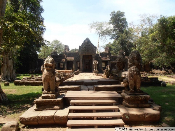 Templo de Preah Khan
Son muchos los templos a visitar en este enorme complejo. Uno de los que mas me gusto fue este.
