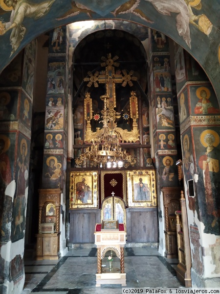 Interior de Gracanica
Iconostasio del monasterio de Gracanica
