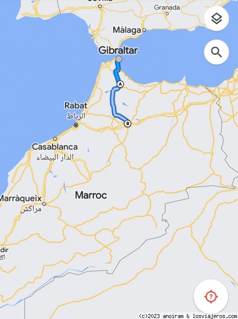Tramo Ceuta - Chefchouen - Fez
Mapa
