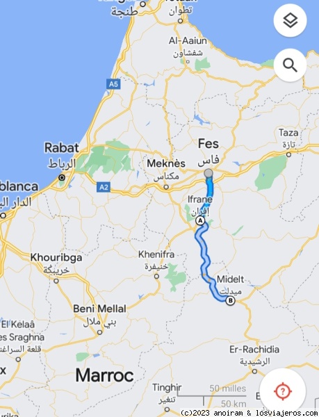 Mapa Fez-Ifrane-Midelt
Mapa Fez-Ifrane-Midelt
