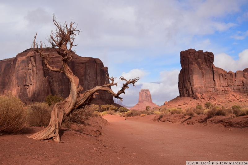 North Window Overlook, Cly Butte: senderismo Monument Valley - Trekking/senderismo en Monument Valley (USA): Wildcat trail