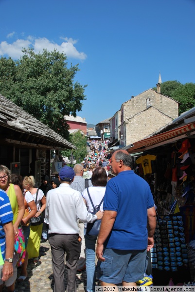 Bazar de Kujundziluk, Mostar
Bazar del casco histórico de Mostar, plagado de visitantes
