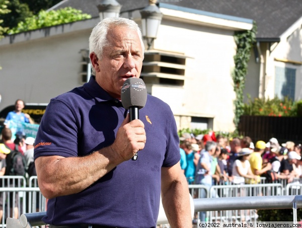 Tour de France
Greg Lemond, triple campeón del Tour de Francia :1986, 1989 y 1990, con Eurosport.
