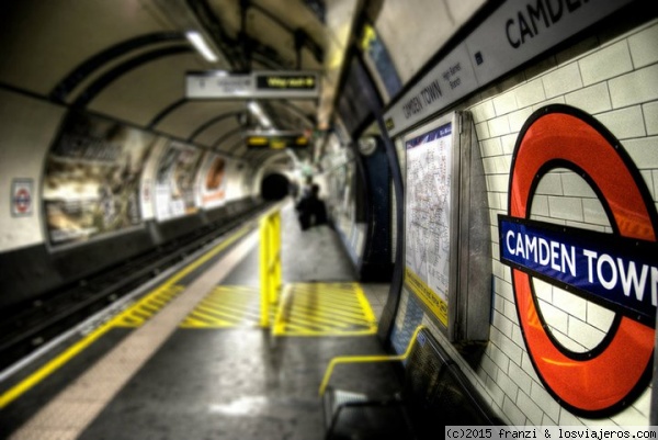 Metro de Camden
Una de las estaciones de metro de Londres más transitadas, sobre todo los fines de semana
