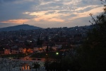 Anochecer Sarajevo desde el Bastión Amarillo