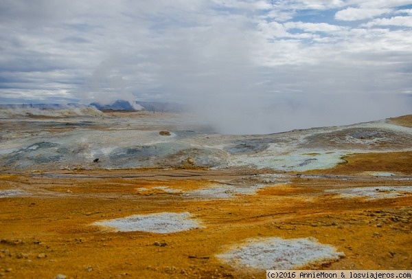 Zona geotermal de Hverir - Islandia
Una de las zonas con más actividad, al lado del lago Myvatn.
