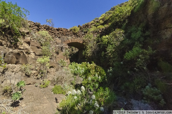 BARRANCO DE LAS VACAS-AGÜIMES
Puente de piedra del S.XVIII en el Barranco de las Vacas
