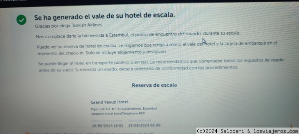 Cómo reservar hotel en la escala con Turkish Airlines - Foro Aviones, Aeropuertos y Líneas Aéreas