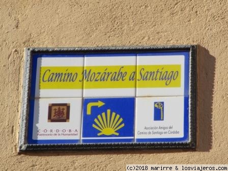 Camino de Santiago en Córdoba
Señal del Camino Mozárabe de Santiabo
